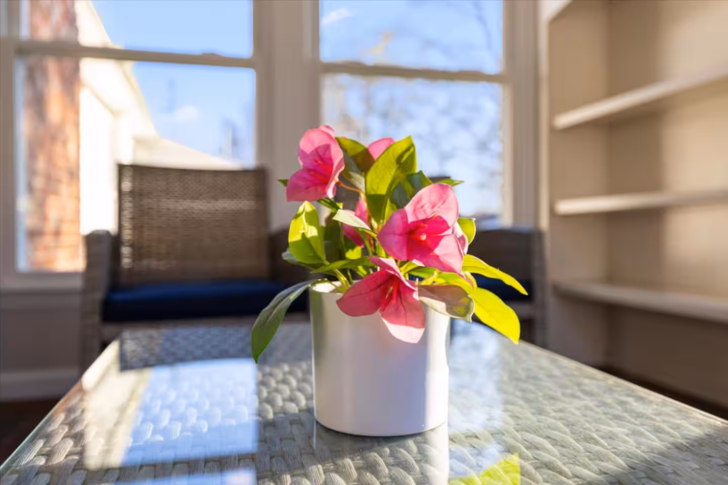 Exterior flower detail at the Berkshire, a Bello Homes managed short-term rental