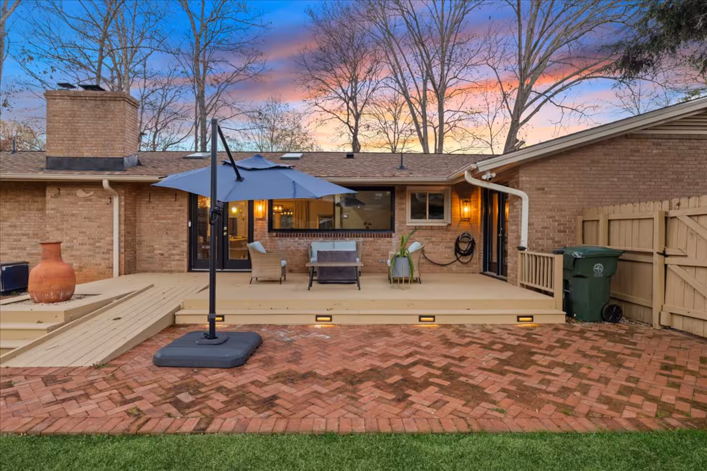 Backyard at Hampton on Cary, a Bello Homes short-term rental in Cary, NC